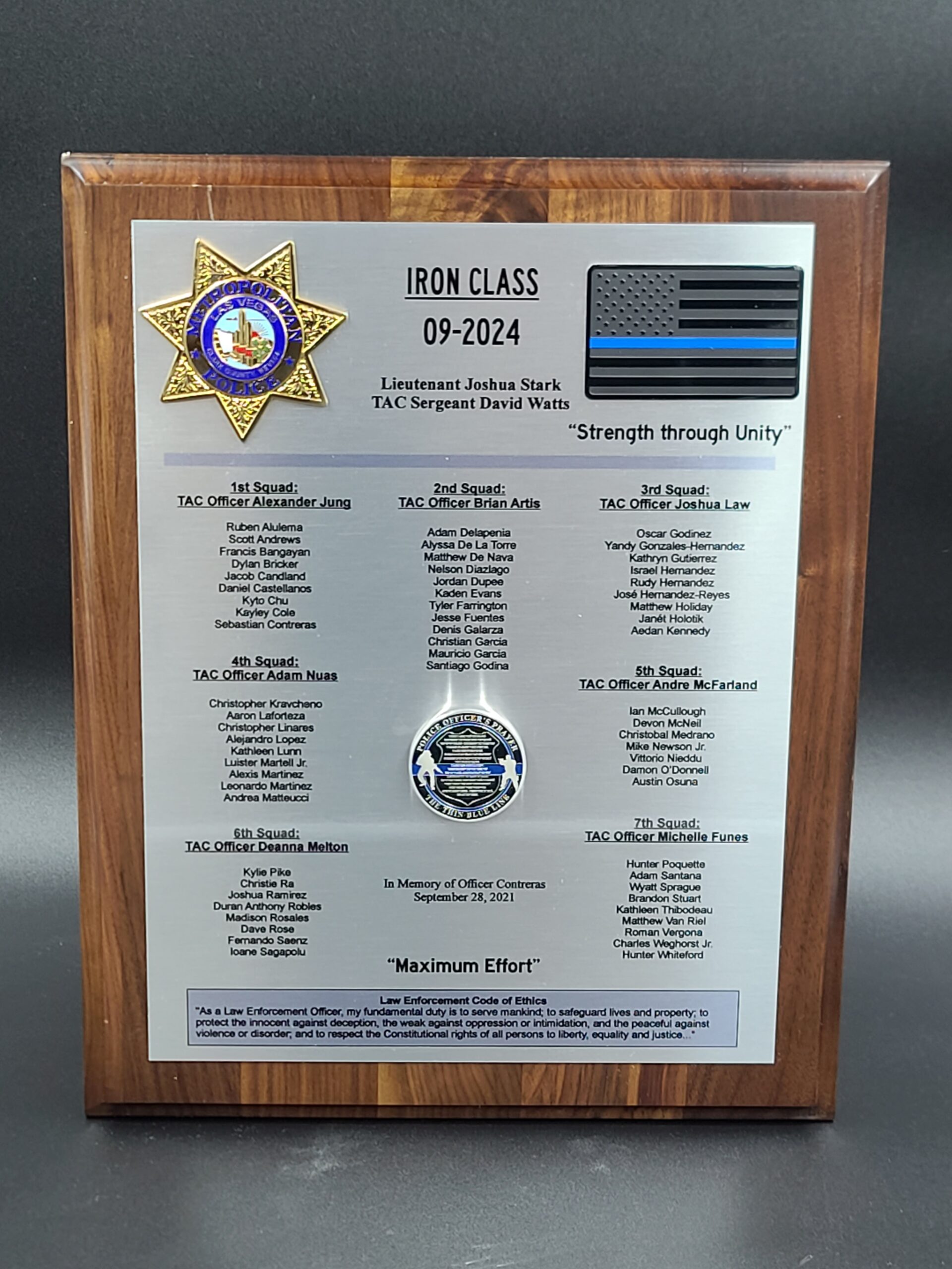 Walnut Plaque
