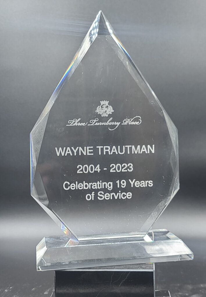 Custom engraved recognition award Las Vegas