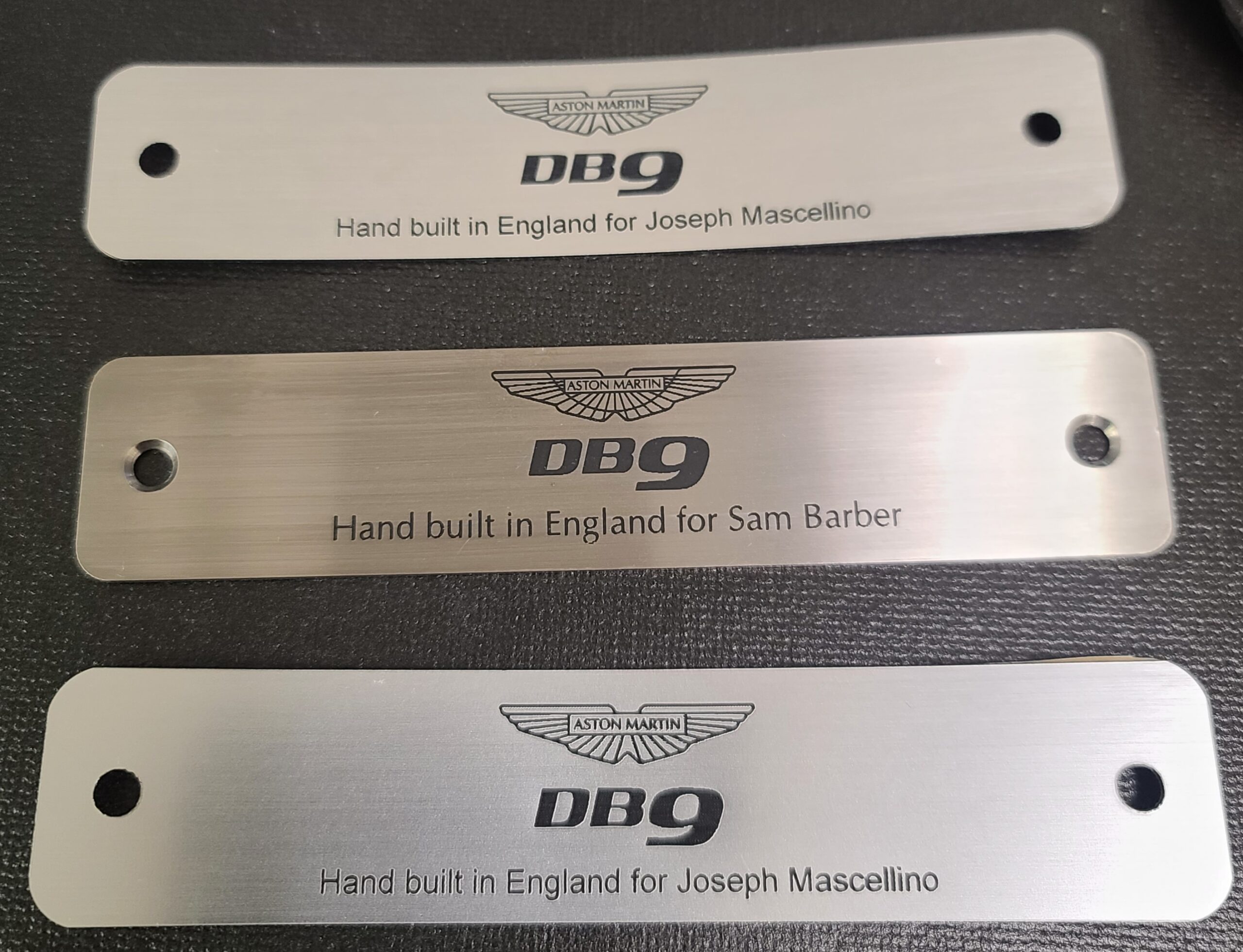 Aston Martin Door Plate