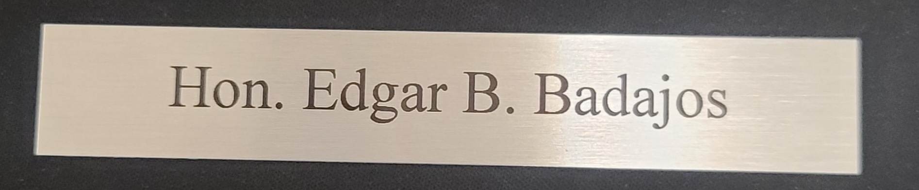 Judge Nameplate