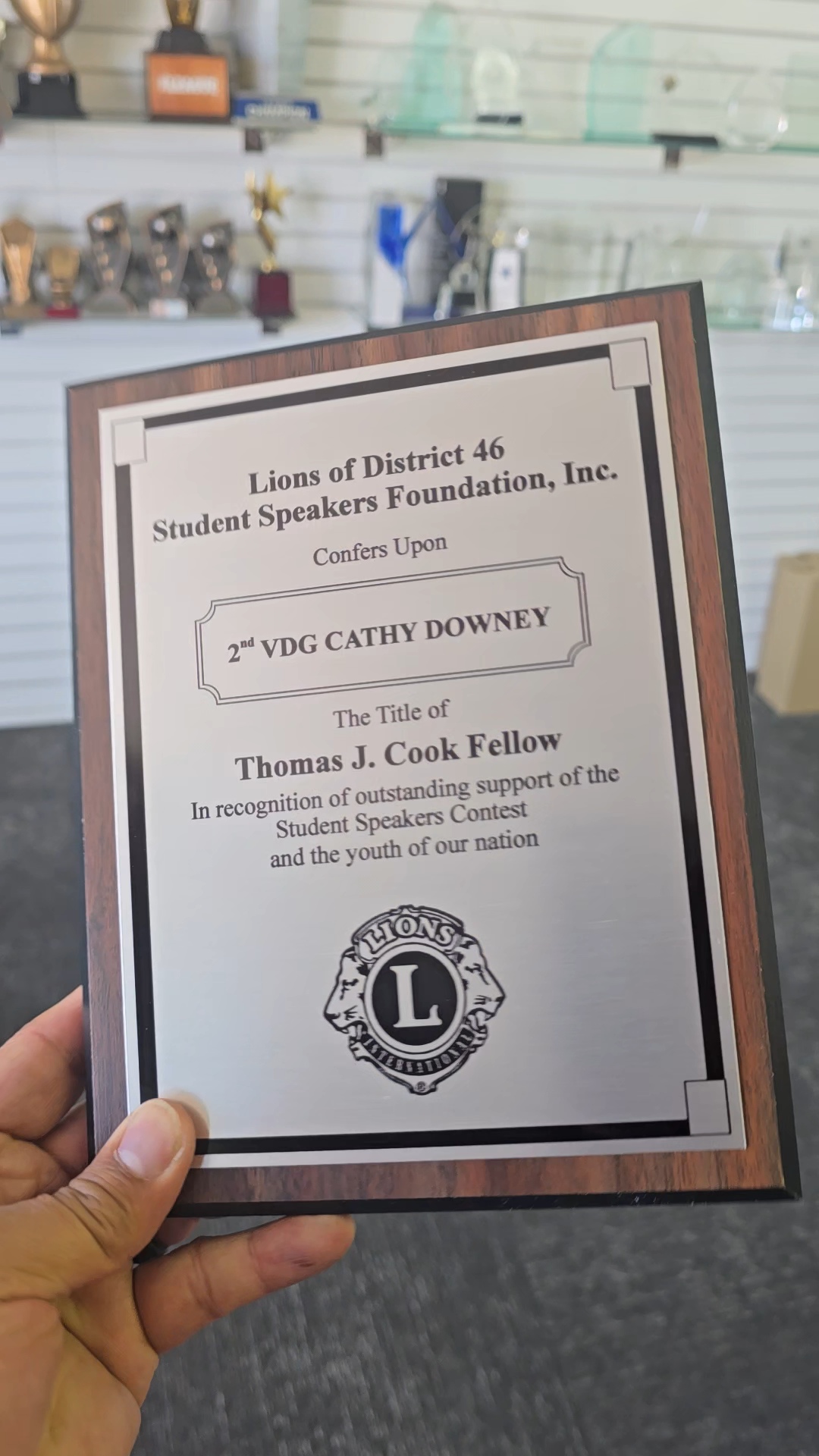 Walnut Plaque