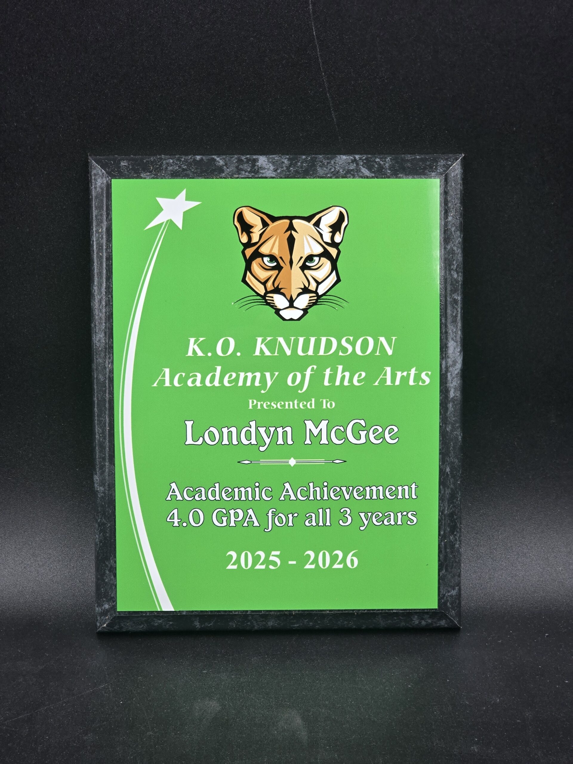 Full Color Plaque