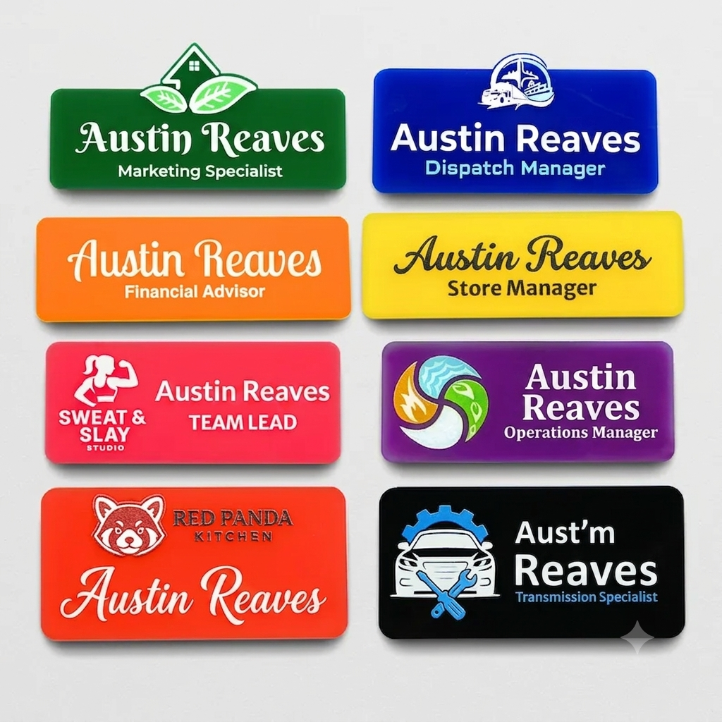 Plastic name tags Las Vegas